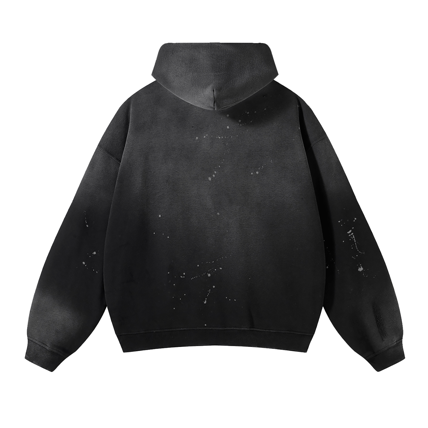 Zero Form Washed Frayed Fleece Hoodie