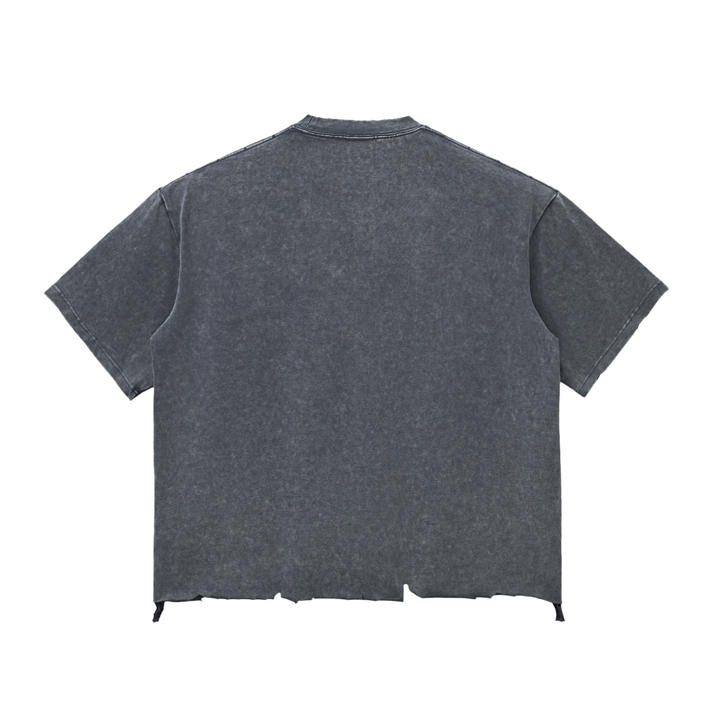 Zero Form Snow Wash Raw-Hem Boxy T-shirt