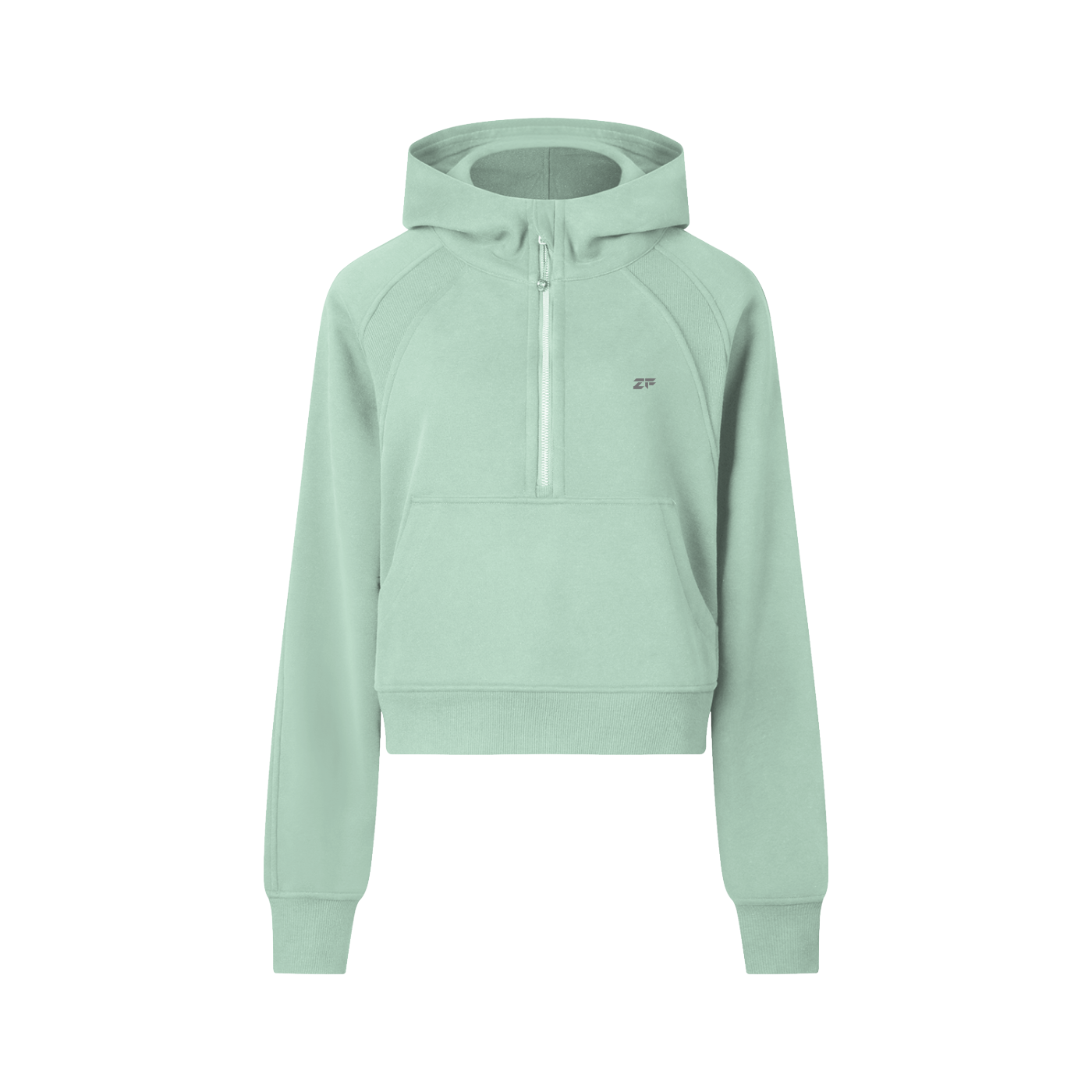 Zero Form Cropped Half-Zip Hoodie