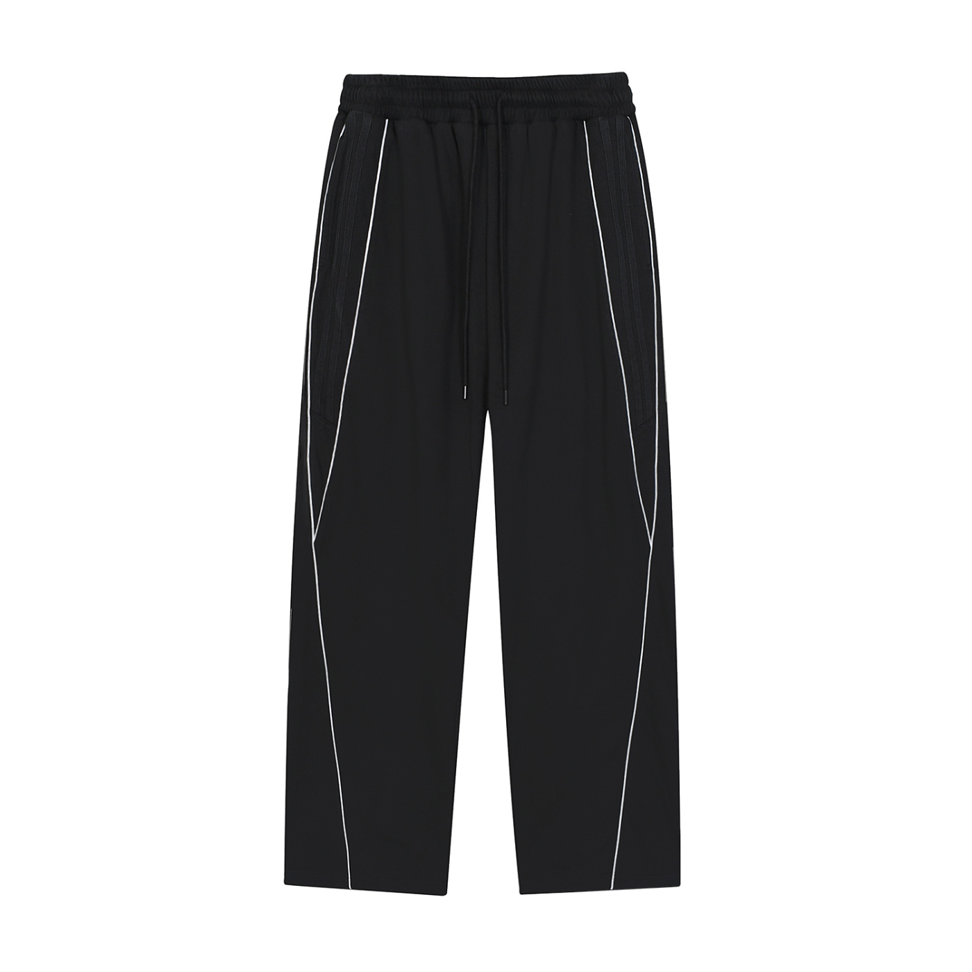 Zero Form Reflection Striped Straight-Leg Sweatpants