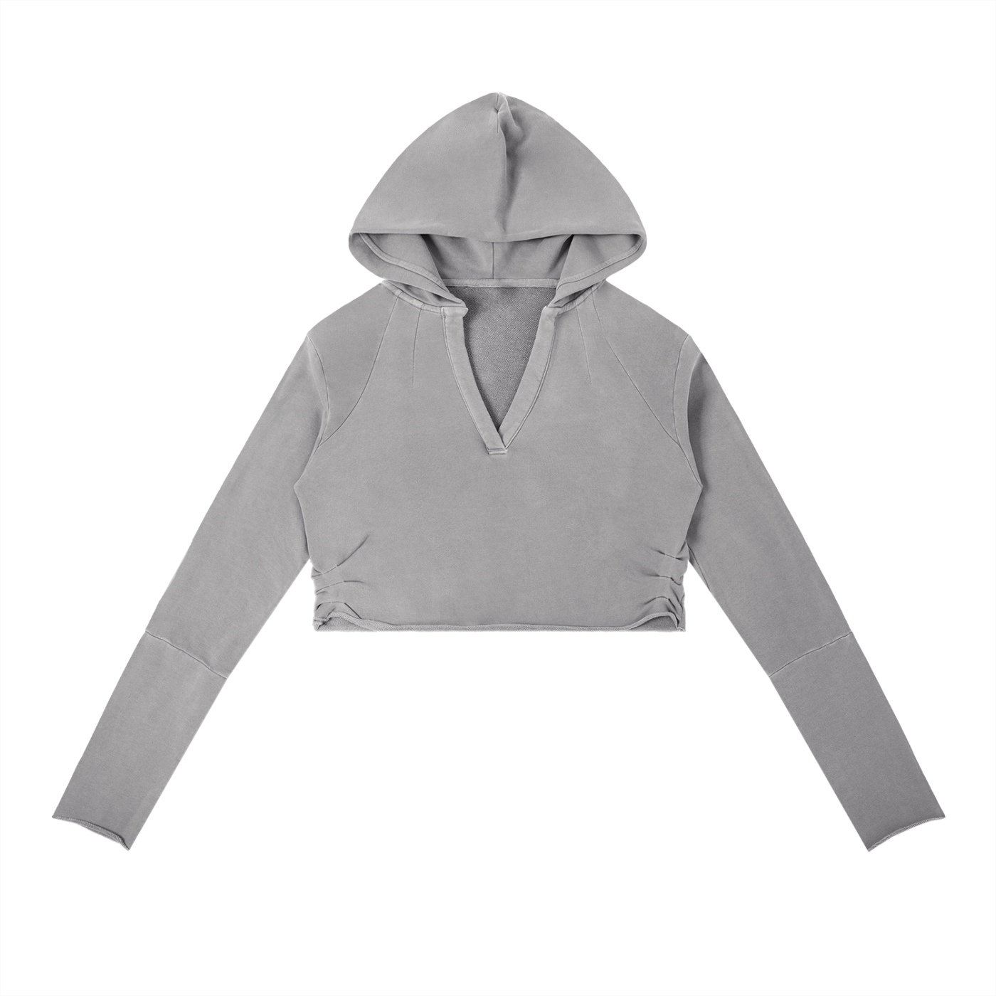 Zero Form Vintage Washed Raw Edge Hoodie