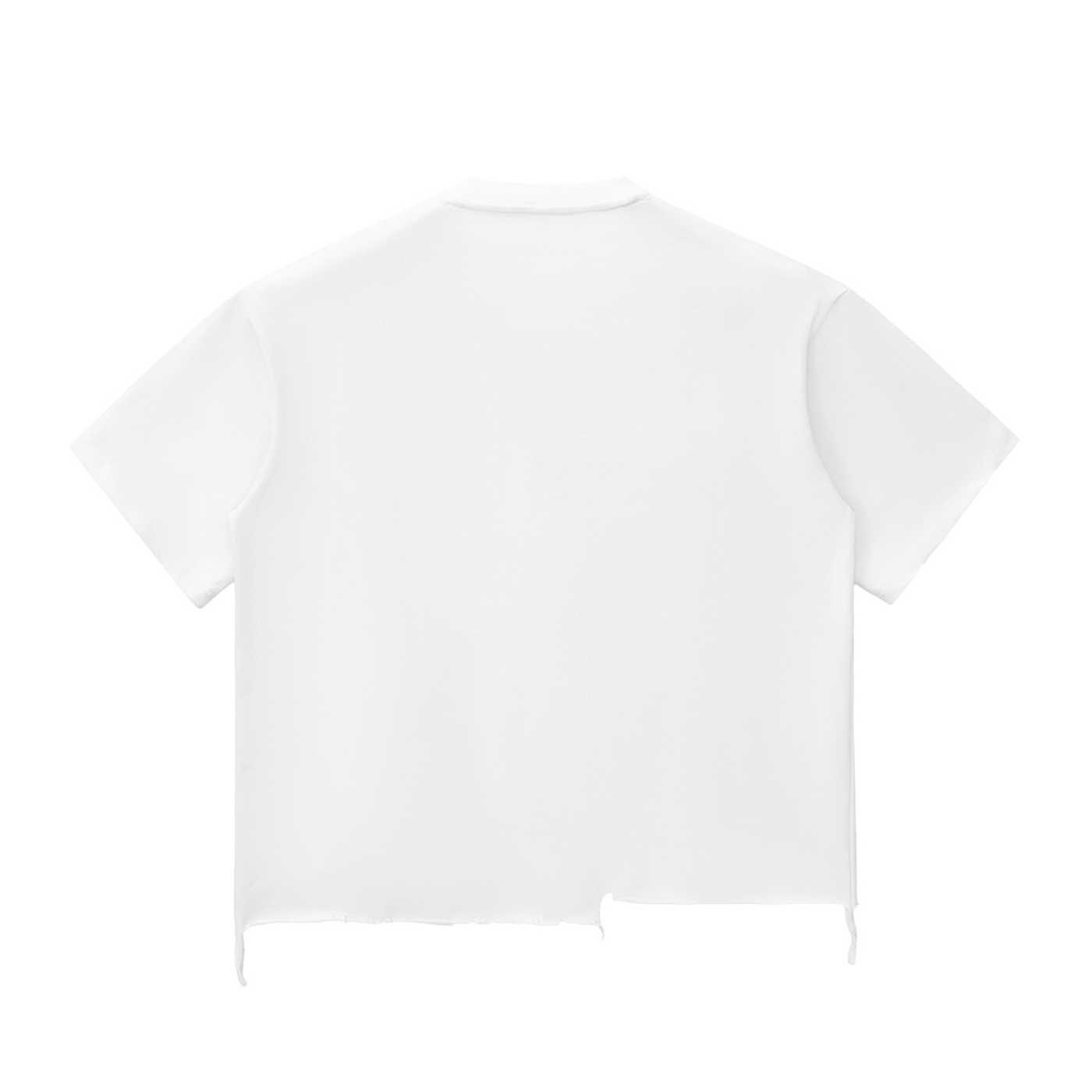 Zero Form Snow Wash Raw-Hem Boxy T-shirt