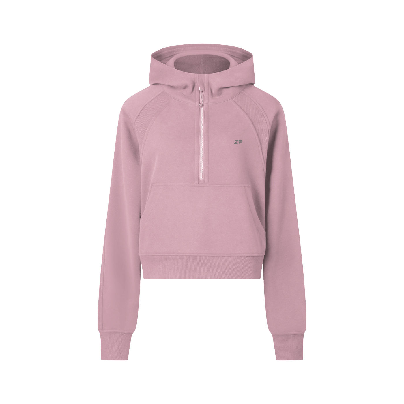 Zero Form Cropped Half-Zip Hoodie