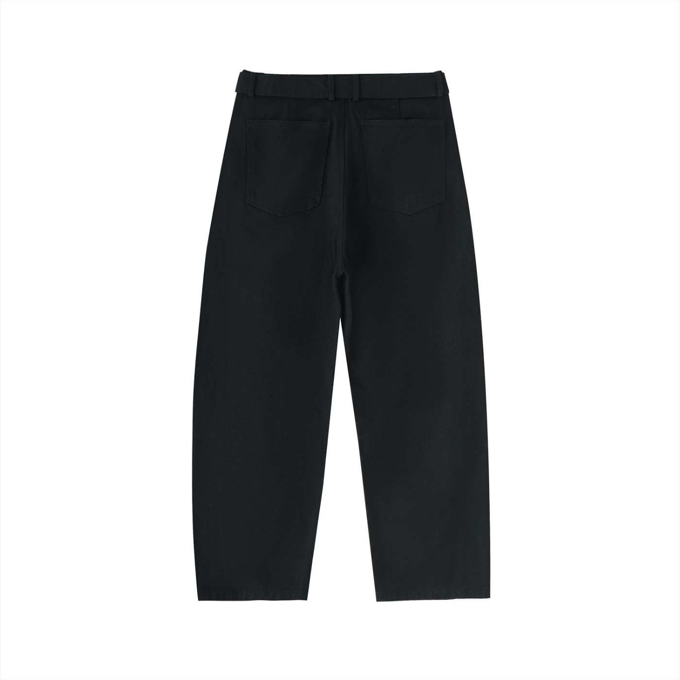 Zero Form Belted Barrel-leg Chino Pants
