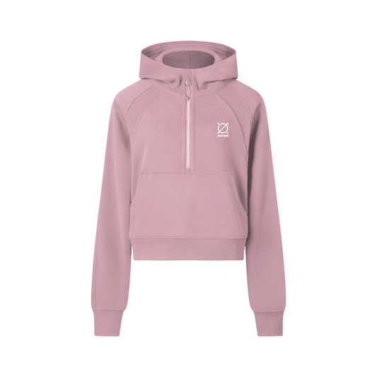 Zero Form Cropped Half-Zip Hoodie