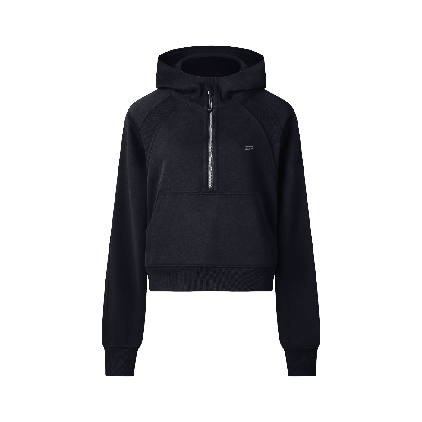 Zero Form Cropped Half-Zip Hoodie