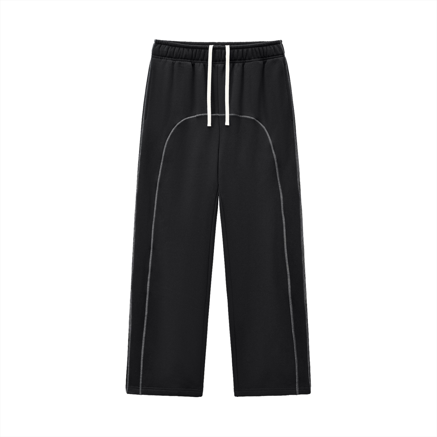 Zero Form Contrast-Stitched Fleece Sweatpants