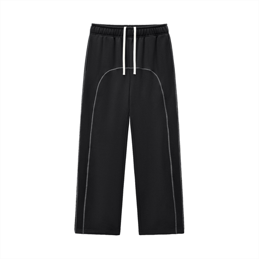 Zero Form Contrast-Stitched Fleece Sweatpants