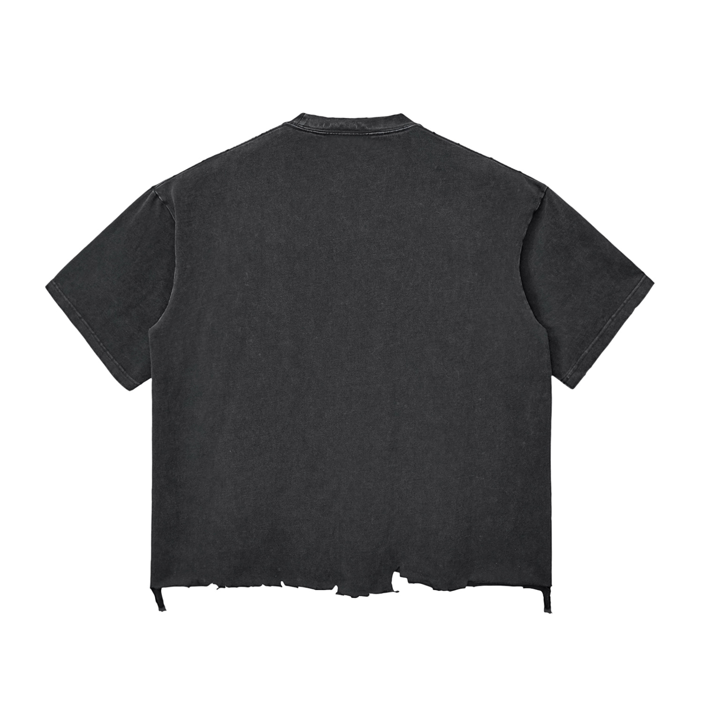 Zero Form Snow Wash Raw-Hem Boxy T-shirt
