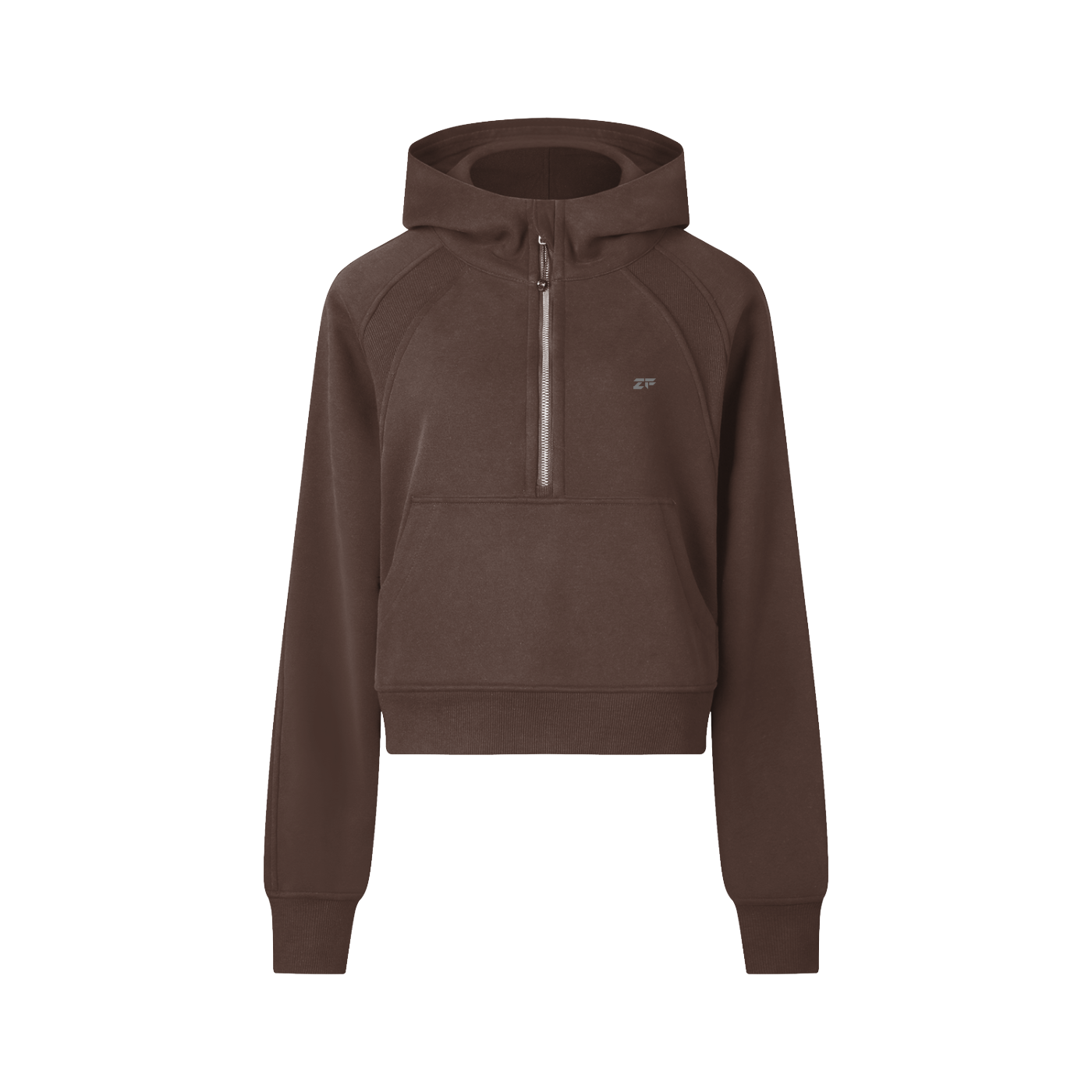 Zero Form Cropped Half-Zip Hoodie